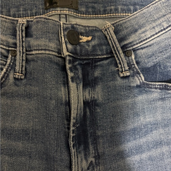 MOTHER Blue Skinny Jeans with Classic Denim Style - Picture 2 of 5